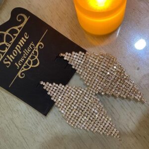 Crystal Triangle Earring