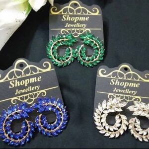 Leaf Crystal Earring