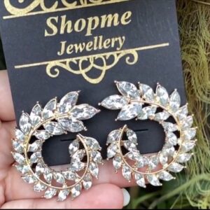 Leaf Crystal Earring