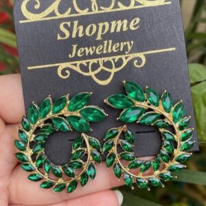 Leaf Crystal Earring